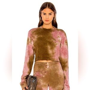 NWOT Cotton Citizen Tokyo Crop Long Sleeve Rose and Java Mirage 💎 Sold Out 💎